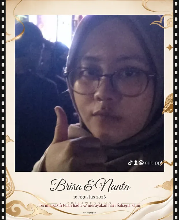 Contoh hasil strip photobooth virtual