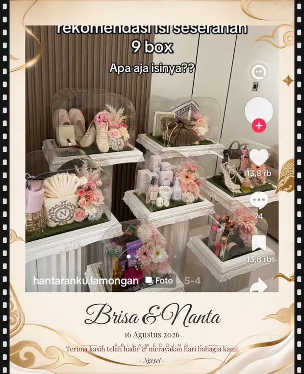Strip photobooth tamu acara Brisa & Nanta
